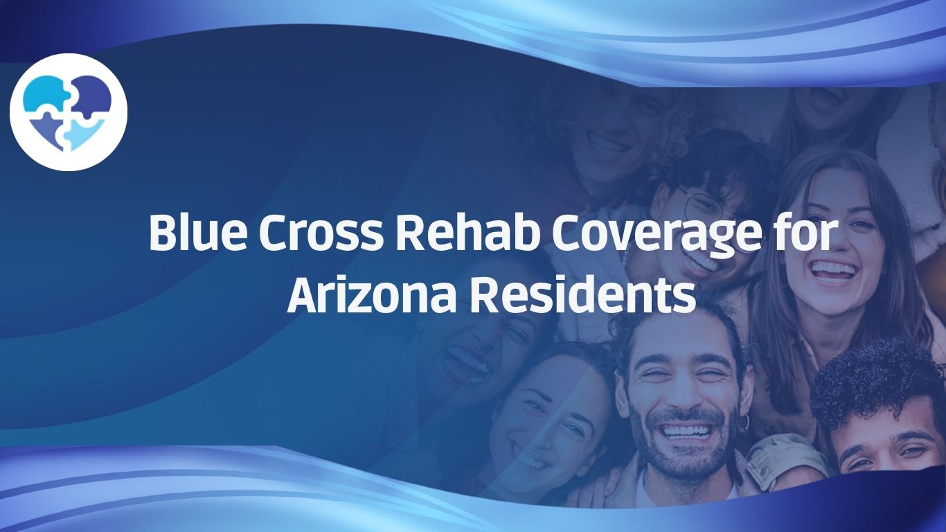Group of smiling people symbolizing recovery and support, representing Blue Cross rehab coverage options for Arizona residents.